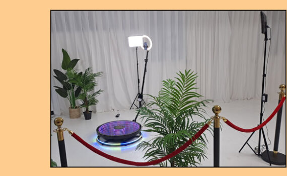 360 Spin Booth at an event