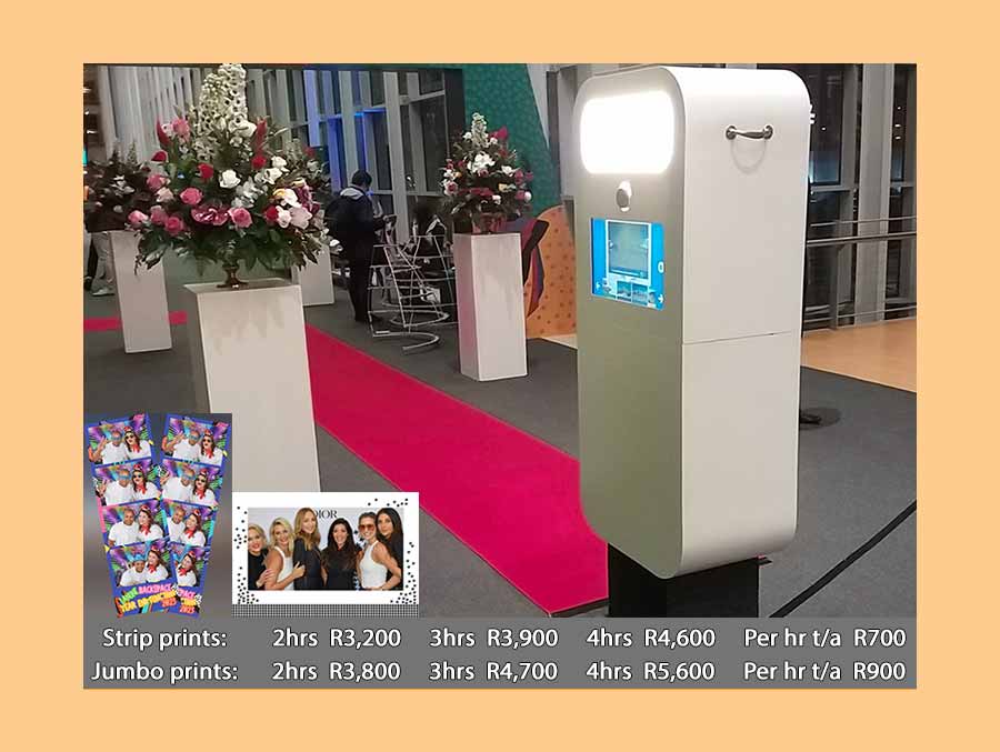 White Photo booth for weddings