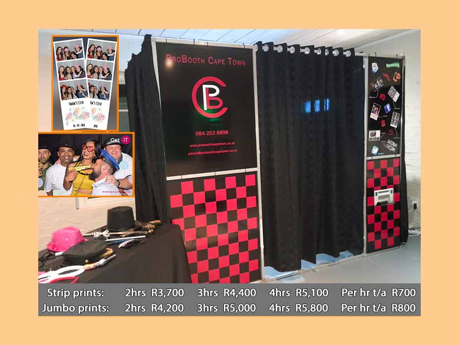 Image of our Closed booth with pricing